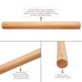 thumbnail image 3 of Rodillo Bamber para hornear pasteles de madera, rodillo para masa de pizza, construcción suave de 15 pulgadas y fácil de enrollar, utensilio de cocina esencial, 3 of 5