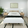 thumbnail image 2 of Plank+Beam Scandinavian Queen Bed Frame with Headboard, Solid Wood Adults Platform Bed, 2 of 8
