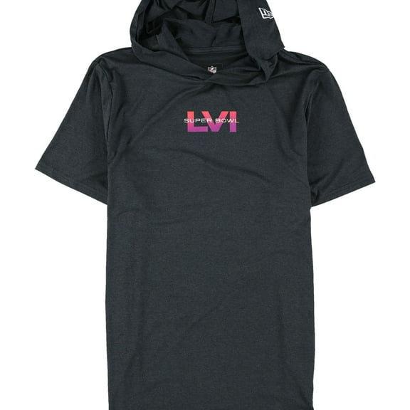 G-III Sports Mens Super Bowl LVI Graphic T-Shirt, Black, Medium