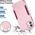 thumbnail image 5 of Entronix Heavy Duty Case Compatible with iPhone 11, Slim Hard Cover, Pink, 5 of 8