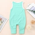 thumbnail image 3 of Borniu Baby Girl Baby Boy Clothes, Newborn Infant Baby Girls Boys Sleeveless Ribbed Solid Knit Jumpsuit Clothes Clearance, 3 of 9