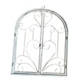 thumbnail image 2 of FashionCha Arched Window Wall Decor Metal Scroll Wall Decor Retro Farmhouse Rustic for Yard White, 2 of 9