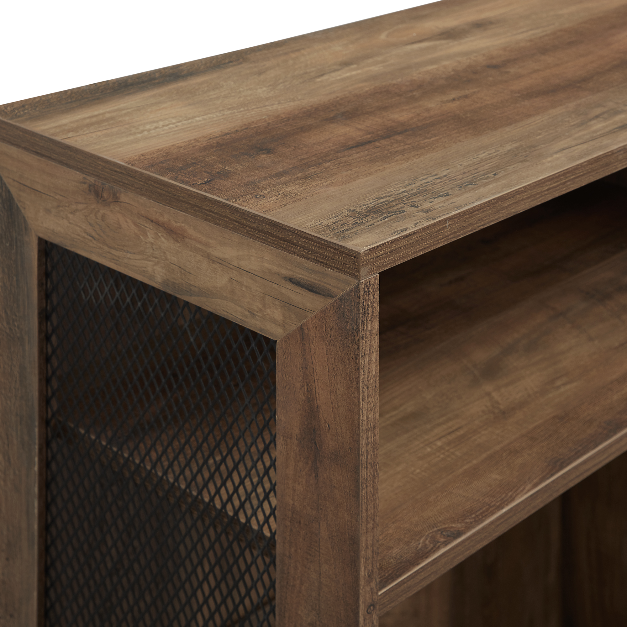Walker Edison Designs Jeremy 6-Shelf Reclaimed Bookcase, Barnwood