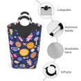 thumbnail image 4 of XMXT Collapsible Laundry Basket Hamper, Childhood Cartoon Universe Large Laundry Bag Clothes Hamper with Aluminum Handle, 50L, 4 of 7