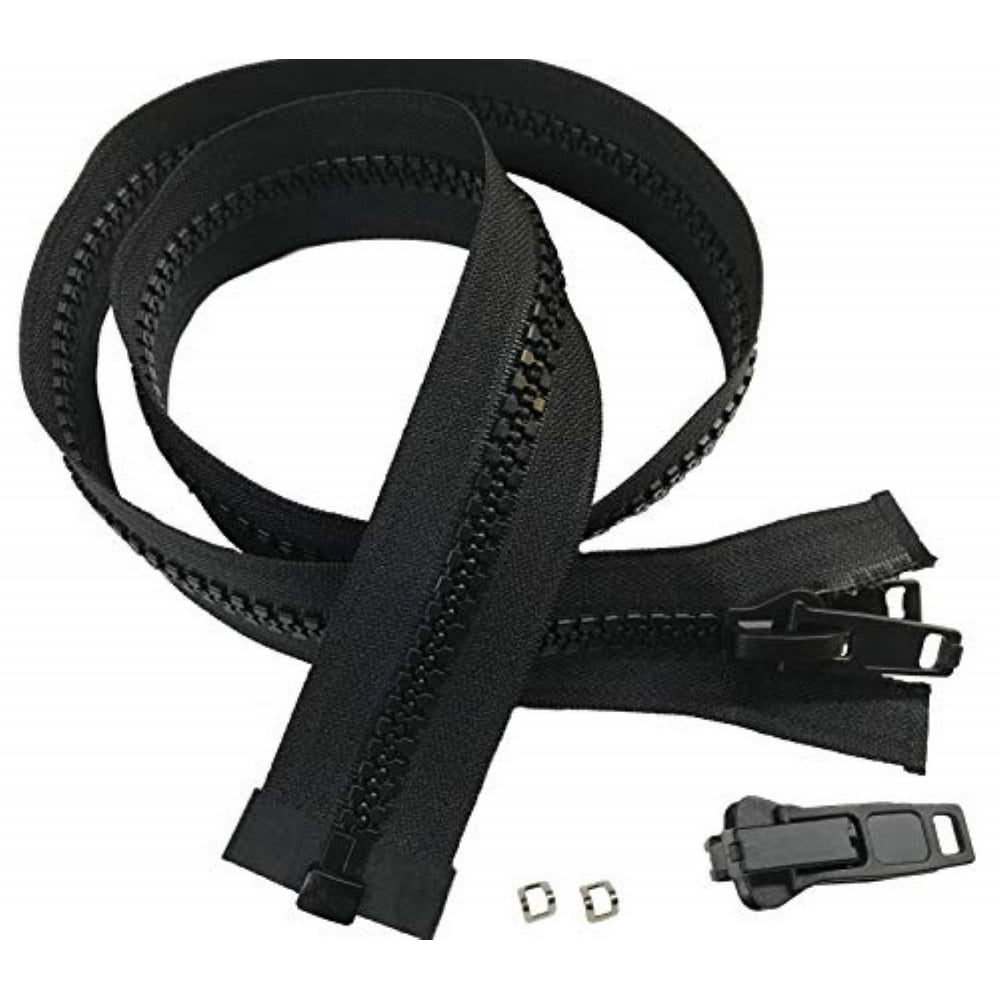 EZXtend Lenzip 10 Separating Zipper For Canvas Heavy Duty Cut To Length w/Double Plastic