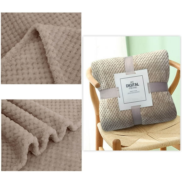 Kcavykas Home Decor,Bedding,Covers,Towel,Curtain,Sofa Couch Flannel Blankets - Soft Warm Plaid Fleece Bed Blanket Large Mesh Flannel Blankets Thick Breathable