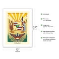 thumbnail image 2 of Hawaii State Motto - Life of the Land is Perpetuated in Righteousness - Vintage Hawaiian Travel Poster by Paul Dubosclard c.1930s - Bamboo Fine Art 290gsm Paper (Unframed) 12x16in, 2 of 4