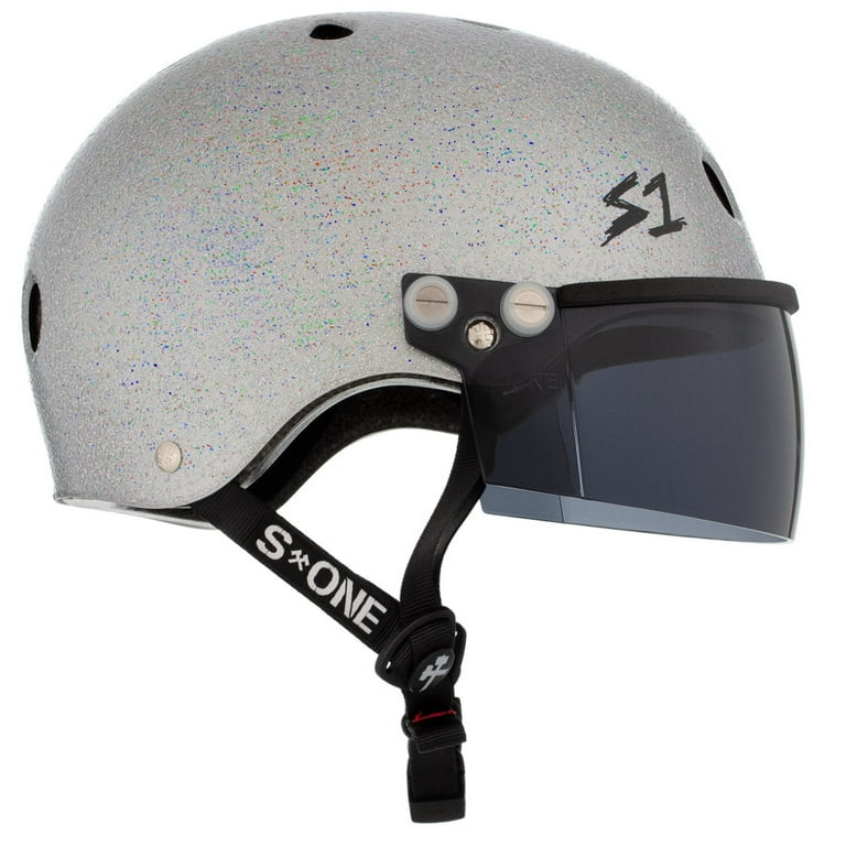 Ovenstående uafhængigt voksenalderen White Glitter Helmet Bike Helmet Roller Skate Helmet