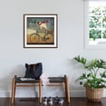 thumbnail image 3 of Art.com Pug on a Bike Indigo Art Print by Ryan Fowler, Brown Frame Wall Art, 29" x 29", 3 of 5