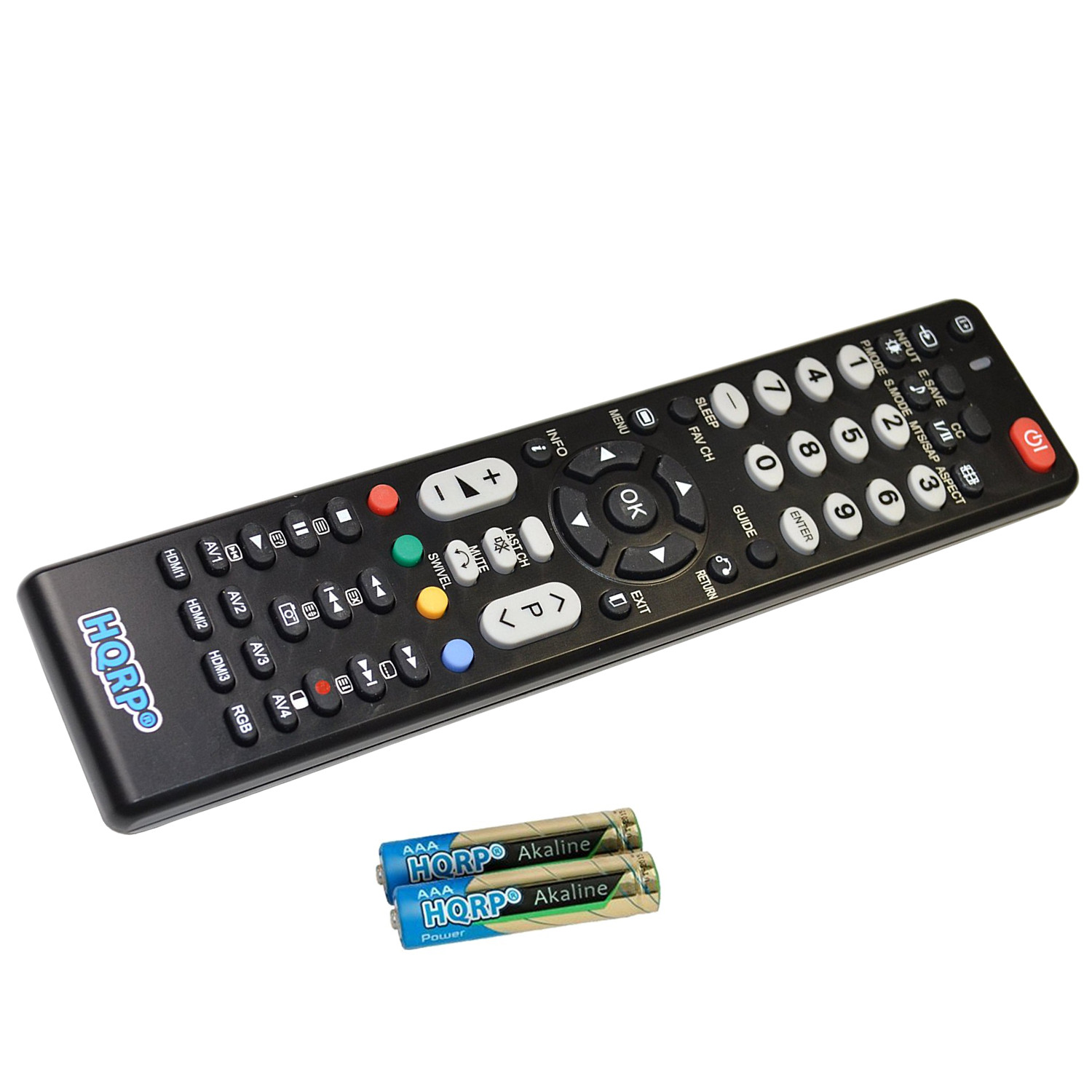 HQRP Remote Control for Hitachi 098003063100, 076K0UV011, CLU-5729TSI,  UT42X902, UT47V702, UT47X902 LCD LED HD TV Smart 1080p 3D Ultra 4K Plasma +  HQRP ...