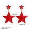 thumbnail image 2 of Minnieouse Pendientes colgantes de doble estrella para mujer, joyería para mujer, colgante grande a la moda, regalos geométricos, accesorios Type4 NO4, 2 of 6