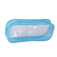 thumbnail image 2 of Trousse à Crayons Transparente en PVC avec Fermeture Éclair, Pochette de Rangement Portable pour Papeterie, Bleu Ciel, 2 of 9