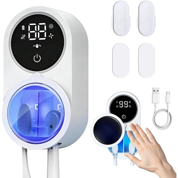 Toothbrush Sanitizer Holder, Tooth Brush Holder for Bathroom, Wall-Mounted Toothbrush Holders Organizer Auto-Inductive Cover, 140℉ Air Drying Fits Most Electric, Manual and Kids’ Toothbrushes