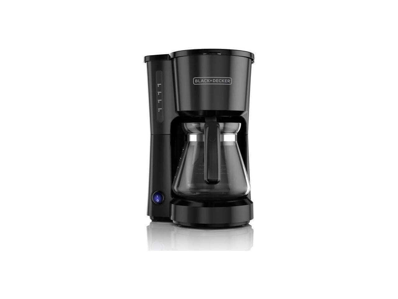 5-Cup Coffee Maker One-touch Control Compact Apartments RVs Dorm Room Easy-Clean
