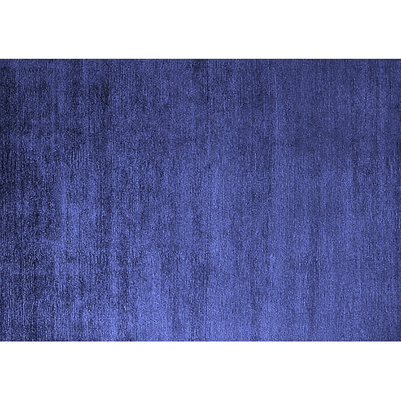 Ahgly Company Machine Washable Indoor Rectangle Oriental Blue Industrial Area Rugs, 6' x 9'