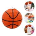 thumbnail image 3 of Miangastore 4pcs Basketball Lanterns Foldable Paper Lanterns Sports Theme Birthday Party Decor, 3 of 9