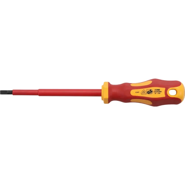 Desarmador Aislado VDE BGS 4940 Plano 5.5 mm Largo 125 mm
