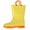 Yellow, variant on Litfun Toddler Kids Rain Boots for Boys Girls, Size 3 Big Kid, Yellow