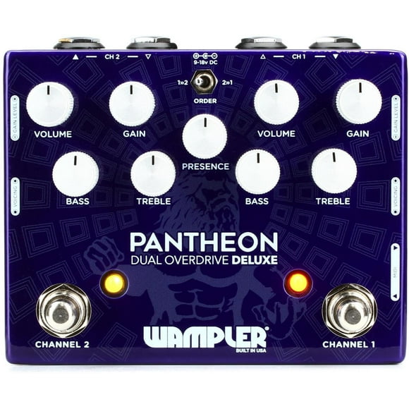 Pedal de Sobremarcha Doble Wampler Pantheon Deluxe azul con MIDI