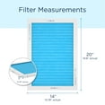 thumbnail image 4 of Medify Air 14x20x1 Air Filter, MERV 11 Pleated with HEPA, HVAC Furnace Filter, 2-Pack, 4 of 7