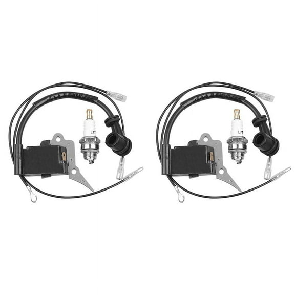 2X Ignition Coil Module Spark Plug for Chainsaw 2500 25CC ZENOAH G2500 LAWNFLITE Spare Parts