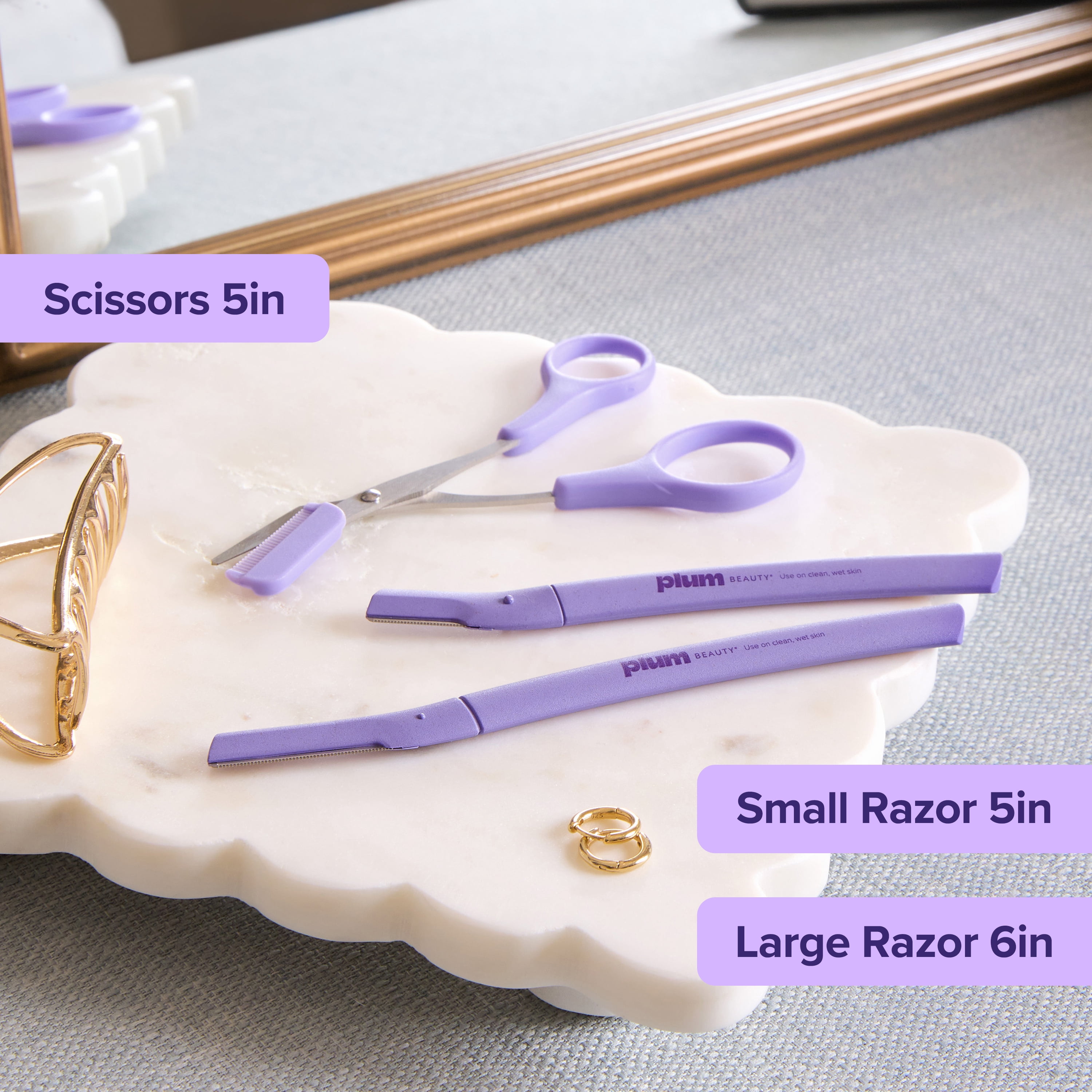 (2 pack) Plum Beauty Eyebrown Shaping Tool Set 3pc