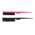 thumbnail image 2 of 4PCS Cerdas Triplex Fila Peine Cola puntiaguda Peine para el cabello rizado Cepillo de pelo esponjoso multiusos Herramienta de peluquería profesional para el salón del hogar (color aleatorio), 2 of 6