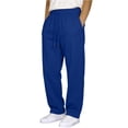 thumbnail image 2 of Dagugfen Sweatpants for Men Drawstring Elastic Waist Full Length Fleece Warm Athletic Pants with Pockets(M,Blue), 2 of 6