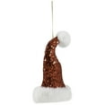 thumbnail image 3 of Northlight Sequined Santa Hat with Plush Trim Christmas Ornament - 8.5" - Red, 3 of 7