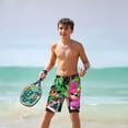 thumbnail image 6 of Splatoon Boys Swim Trunks Quick Dry Swimwear Surfing Bathing Suit Drawstring Elastic Waist With Mesh Lining, 6 of 7