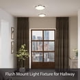 thumbnail image 4 of Aspen Creative 63022-3, 2-Light Flush Mount in Matte Black with Alabaster Glass, 11-1/4" Dia., 4 of 7
