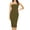 Olive, variant on Women's Elastic Tube Top Strapless Basic Casual Solid Slim Bodycon Midi Dress S-3XL Dusty Rose 2XL