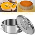 thumbnail image 6 of Ihvewuo 7.5inch Flan Mold for Fast Pot 6QT to 8QT 304 Stainless Steel Flan Pan Mold with Lid Handle 1.5QT Round Flan Baking Pan, 6 of 10