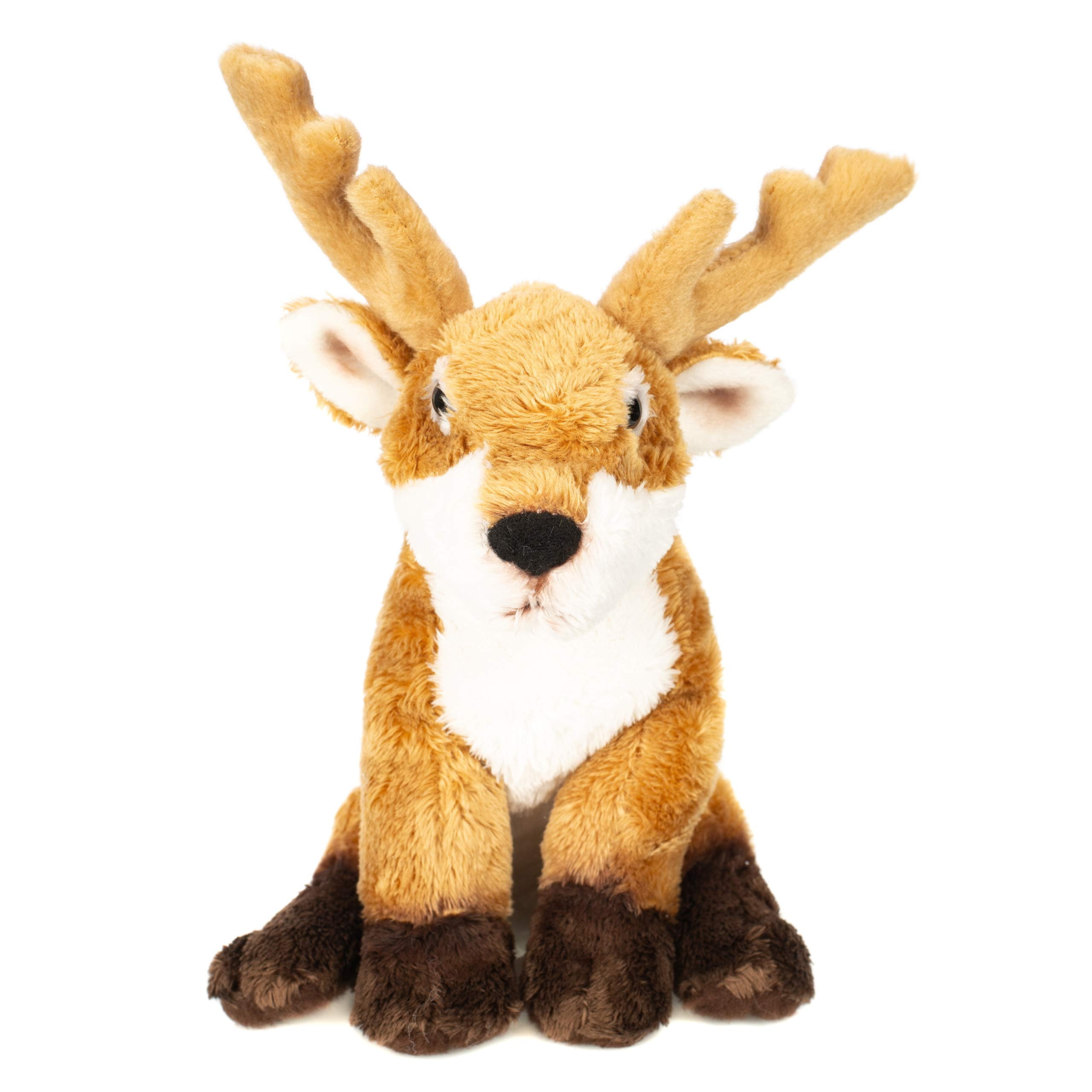 DEMDACO Little Brown Buck Deer Children's Plush Beanbag Stuffed Animal Toy  