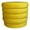 Daffodil Yellow, variant on Thor 21" Round Modern Velvet Fabric Ottoman in Dove White