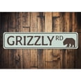 thumbnail image 1 of Grizzly Road Novelty Sign, Metal Wall Decor - 4x18 inches, 1 of 4