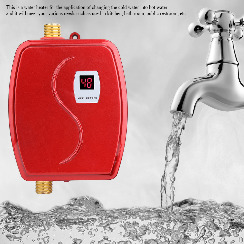 Qiilu Instant Water Heater Mini Instant Water Heater For Home Office