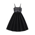 thumbnail image 1 of Robe d'Été pour Filles Mode Imprimé Bretelles Épissées Robe Maxi pour Enfants Décontractée Élégante Robe Longue pour Filles Printemps-Été, 1 of 8