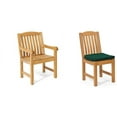 thumbnail image 3 of Grade-A Teak Dining Set: 6 Seater 7 Pc: 60" Round Table And 6 Devon Armless Chairs Outdoor Patio WholesaleTeak #WMDV76, 3 of 4
