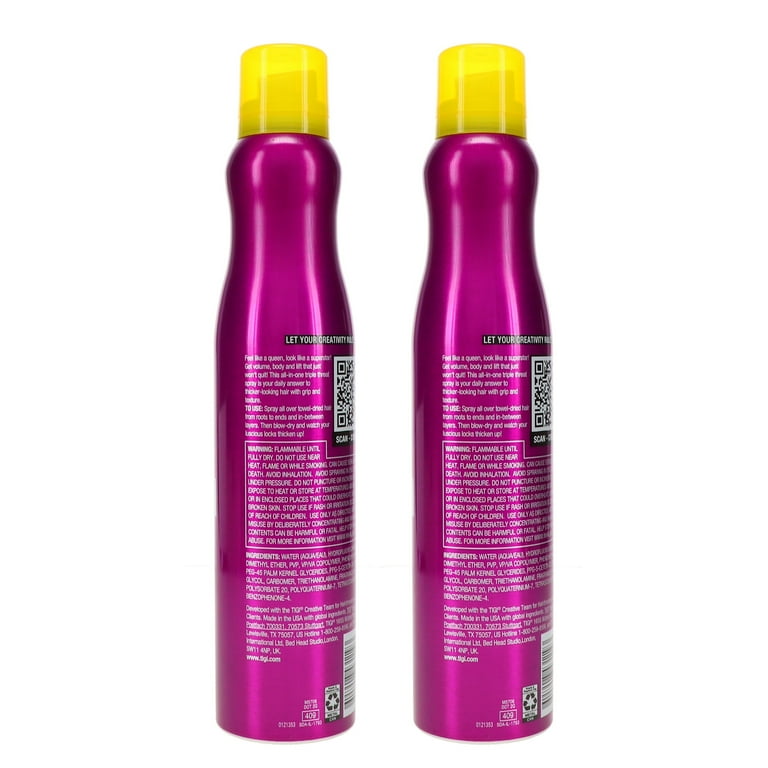 TIGI Bed Head Queen for a Day Thickening Spray, 10.5 oz, 2 Pack