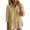 A-Khaki, variant on 3/4 Length Sleeve Womens Tops Blouses Dressy Casual Shirts Button Solid Color Collared Pullover Elegant Fall Clothes Wine L