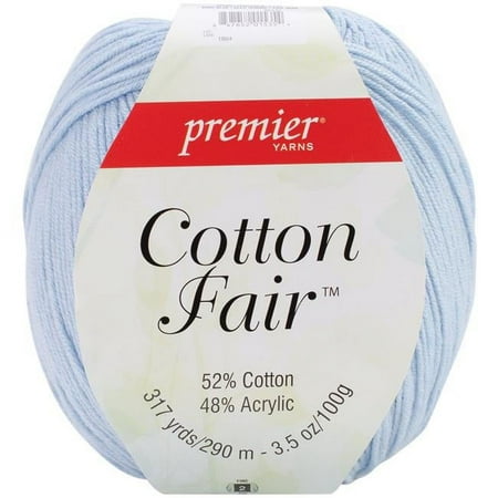 UPC: 0847652015354 | Premier Yarns 27-3 Baby Blue Cotton Fair Solid Yarn