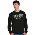 thumbnail image 5 of God's World Equals His Rules Faith Long Sleeve TShirt Men Women Brisco Brands S, 5 of 6