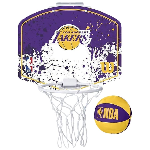 Minicanasta de baloncesto WILSON, equipo de la NBA, Los Angeles Lakers