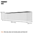 thumbnail image 6 of KFFKFF Portable Softball Baseball Batting Cage with Storage Bag, Black, 55 x 12 x12ft (Without Framework), 6 of 9