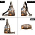 thumbnail image 3 of Lion Flowers Sky Grass Crossbody Bags Backpack Chest Bag Shoulder Bag Waist Bag for Outdoor Travel Hiking Fitness Cycling, 3 of 7