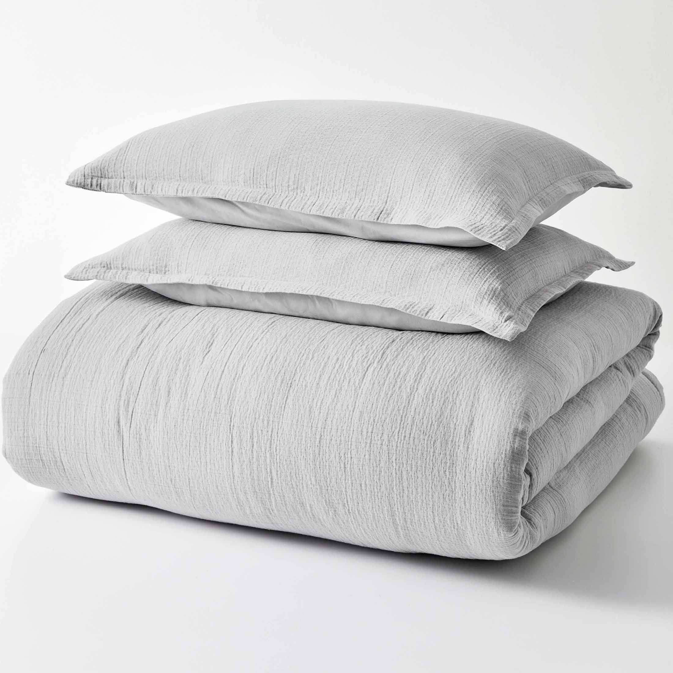 Better Homes & Gardens 3-Piece Soft Silver Gauze Comforter Set, Adult King