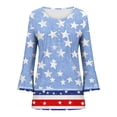 thumbnail image 6 of MuXiKeJi Clothes Plus Size USA Shirts for Women 4th of July Tshirt America Patriotic Tops Star and Stripes V Neck Tees, 6 of 6