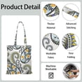 thumbnail image 5 of Sac de Courses Réutilisable Abstrait Rétro - Sac Pliable Écologique avec Design Mandala Décoratif, 5 of 5