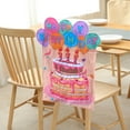 thumbnail image 4 of Yhmxh Home Decor, Room Decor, Wall Decor Birthday Chair Covers Birthday Seat Covers For Classroom Chairs Birthday Cake Chair Covers Colorful Birthday Dining Chair Covers Birthday Chairs Covers, 4 of 5